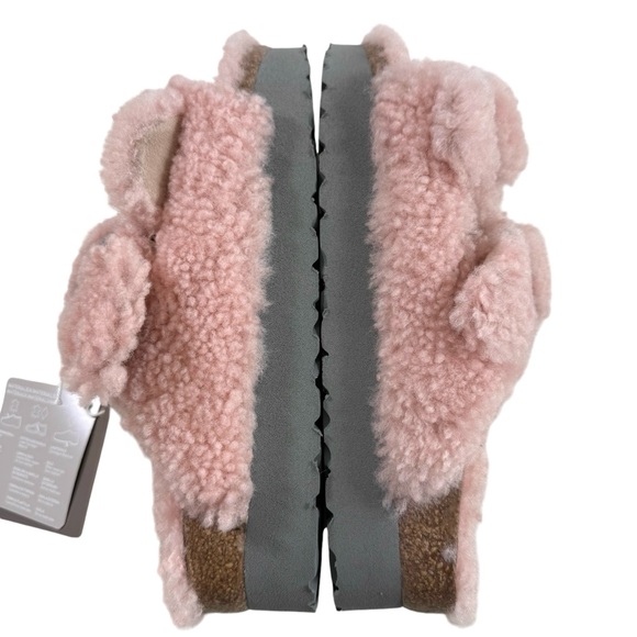 Birkenstock Papillio Arizona Big Buckle Slides in Teddy Crystal Rose Size 37/ L6 - Picture 10 of 16